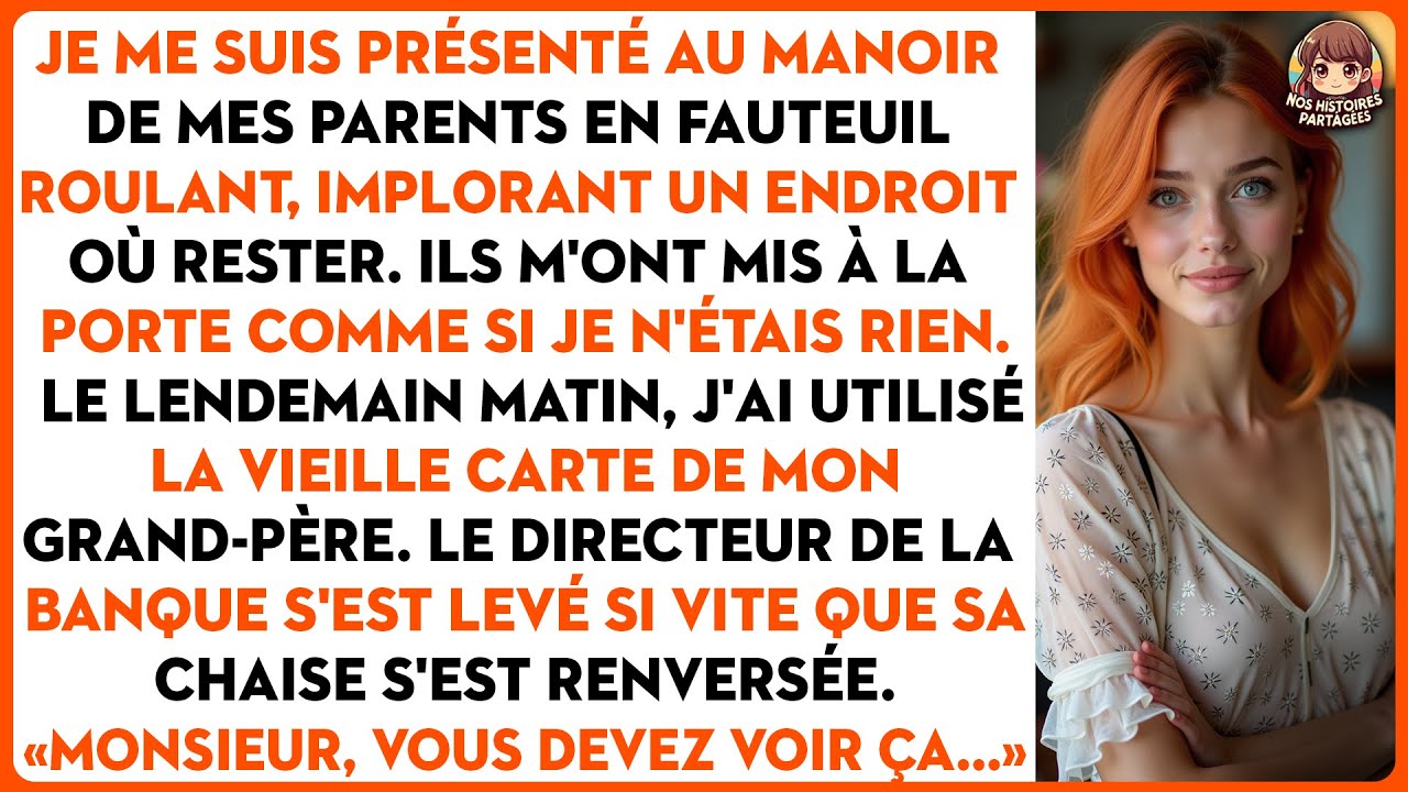Je me suis présenté au manoir de mes parents en fauteuil roulant, implorant un endroit où rester.