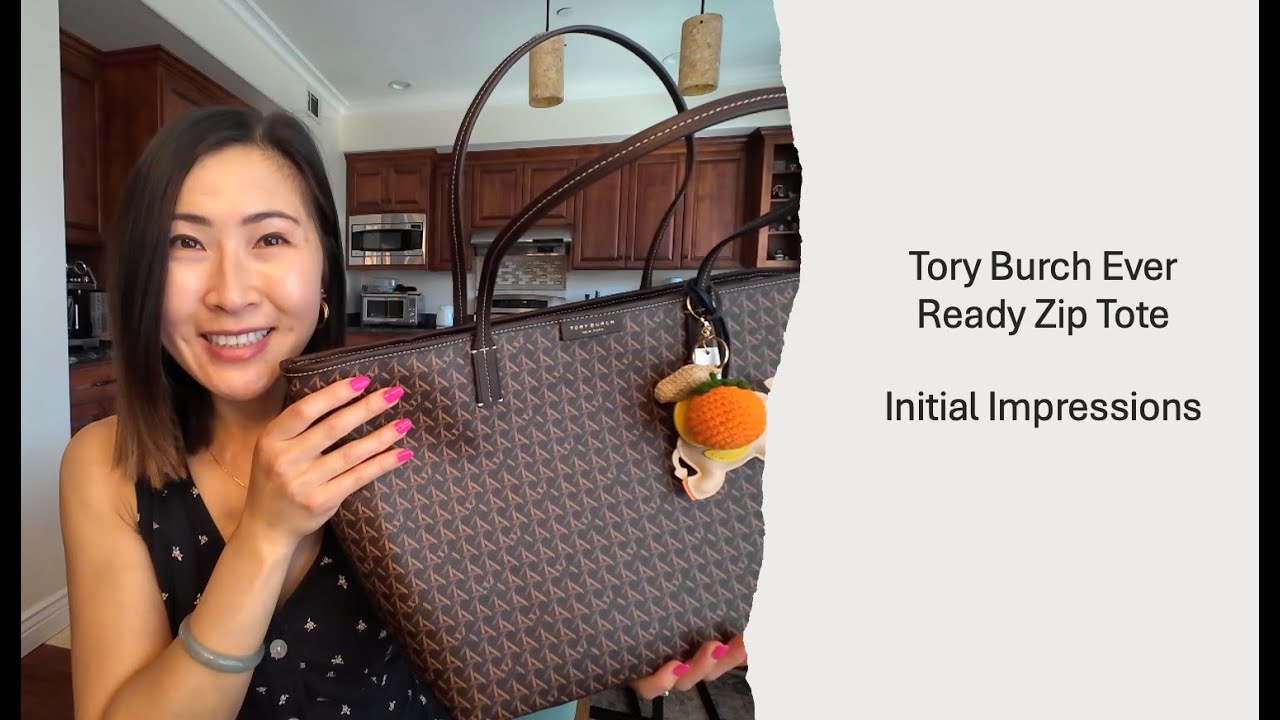 Tory Burch Ever-Ready Zip Tote Overview | Work Tote | What's In My Bag
