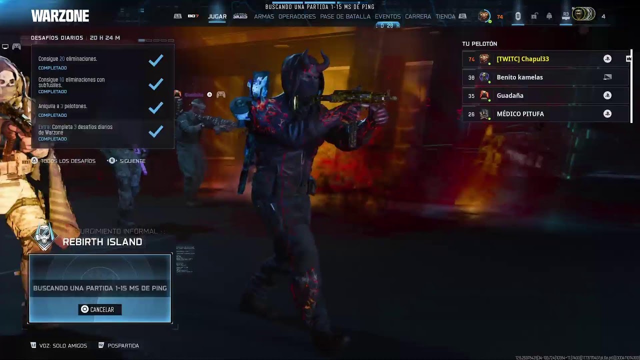 Resugimiento Warzone con La mujer Sucribete
