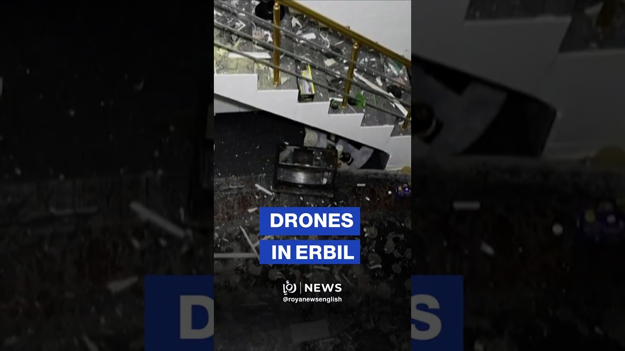Aftermath of drone strike on Iraq's Erbil