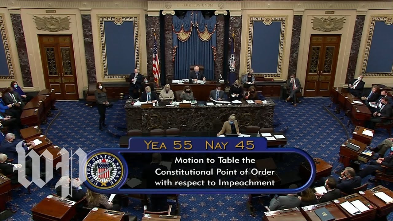 45 Republican senators vote to dismiss impeachment trial