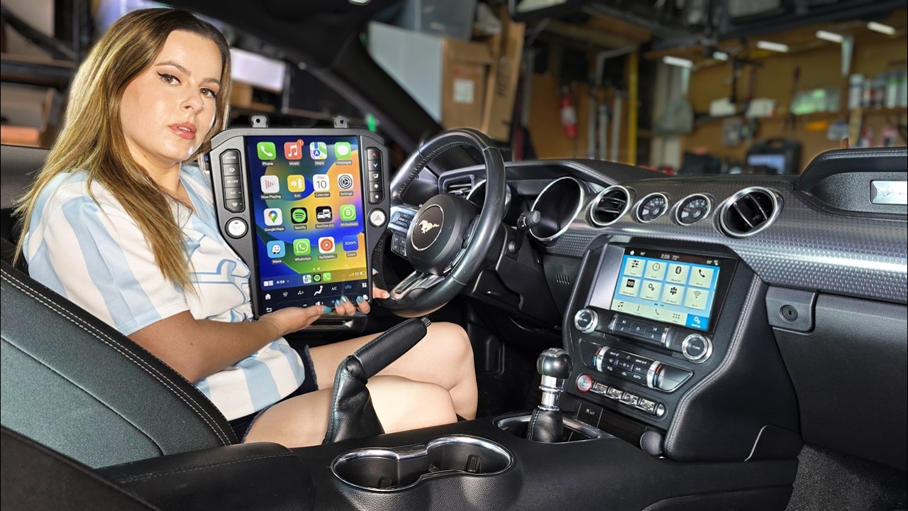 I Installed a HUGE 14.5″ Tesla Head Unit in an S550 Mustang – Easy Wireless CarPlay Upgrade!