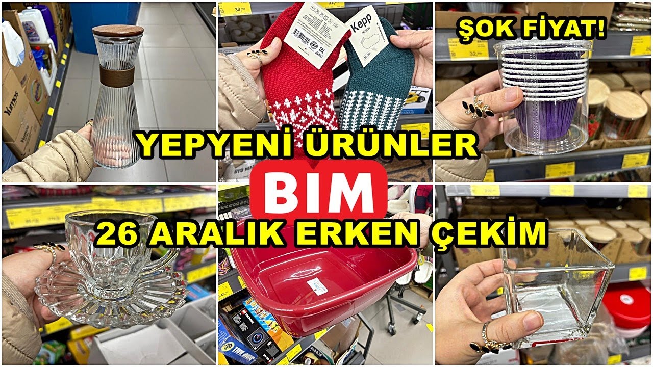 BİME GELDİ HEMEN ALDIK💃BİM 26 ARALIK 2025 CUMA💃/GERÇEK İLK VE TEK ERKEN ÇEKİM❗️/YEPYENİ ÜRÜNLER/