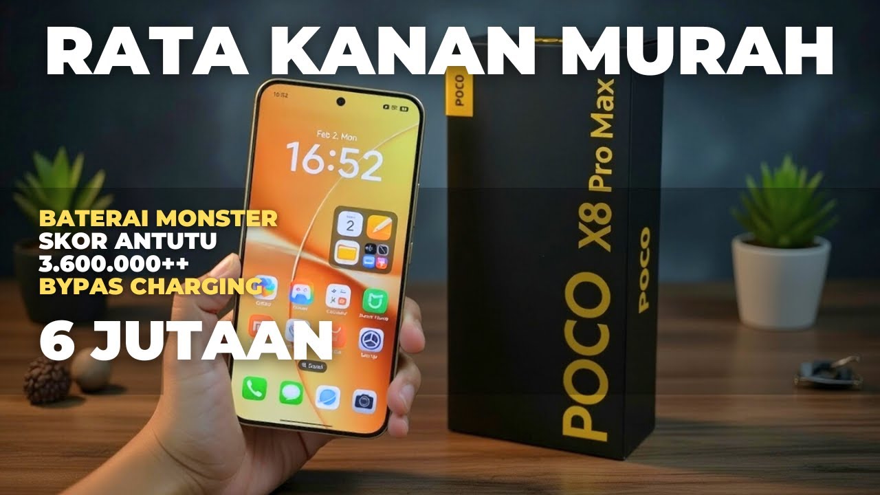 Poco X8 Pro Max Baterai 8550mAh + Skor AnTuTu 3,6 Juta + IP69K – 6 Jutaan Flagship Killer?!