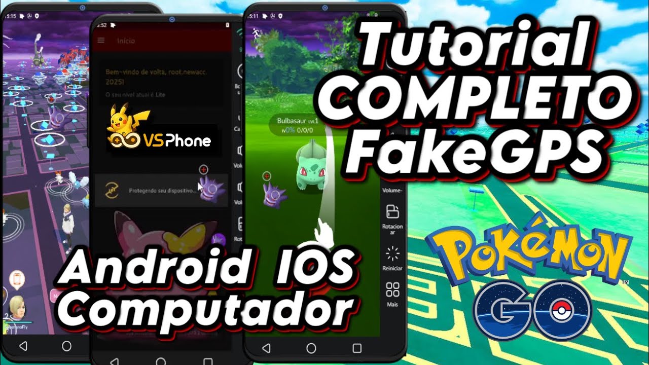 FAKEGPS Sem ROOT ? ANDROID e IOS e PC POKEMON GO Com TODOS FAKEGPS Com Mais SEGURANÇA #VSPHONE