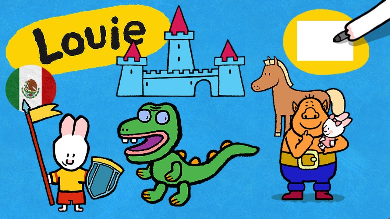 🇲🇽 🇨🇴 🇦🇷 Louie, dibújame 🎨✐ Un universo de heroica fantasía | Para niños ⬇️⬇️⬇️ Más