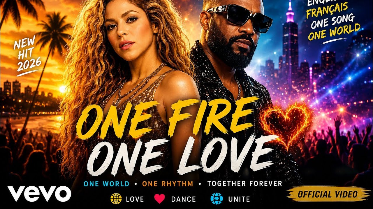 SHAKIRA x FALLY IPUPA ONE FIRE, ONE LOVE 🔥❤️ | Epic Global Pop &times; Afro Fusion Anthem Original Song 
