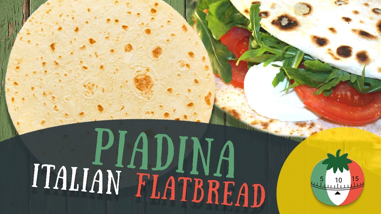 Italian thin Flatbread PIADINA - original italian recipe