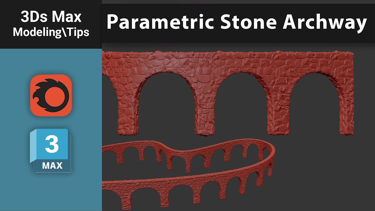 3ds Max Wizardry – Stone Archway with Path Deform & Displace
