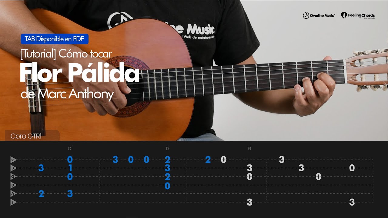 Cómo Tocar: Flor Pálida de Marc Anthony en guitarra | Overline Music Tutorial
