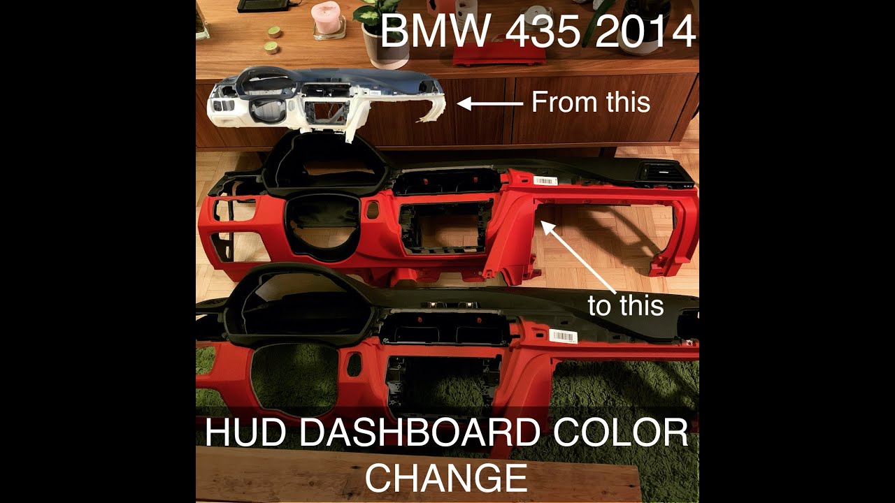BMW F32 Head-Up Display (HUD) Color Swap | From Beige to Red DIY + Paint Tutorial