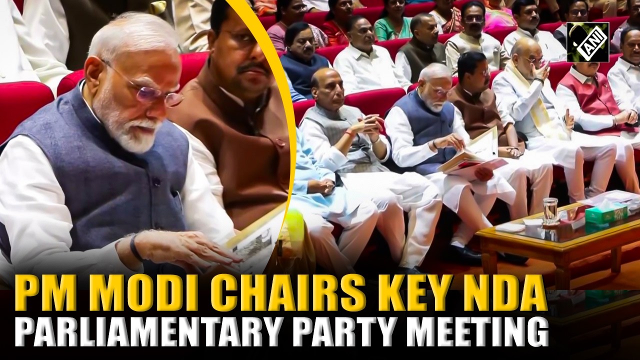 Must Watch! Prime Minister Modi chairs 'Mangal Milan' key NDA Parliamentary Party Meeting