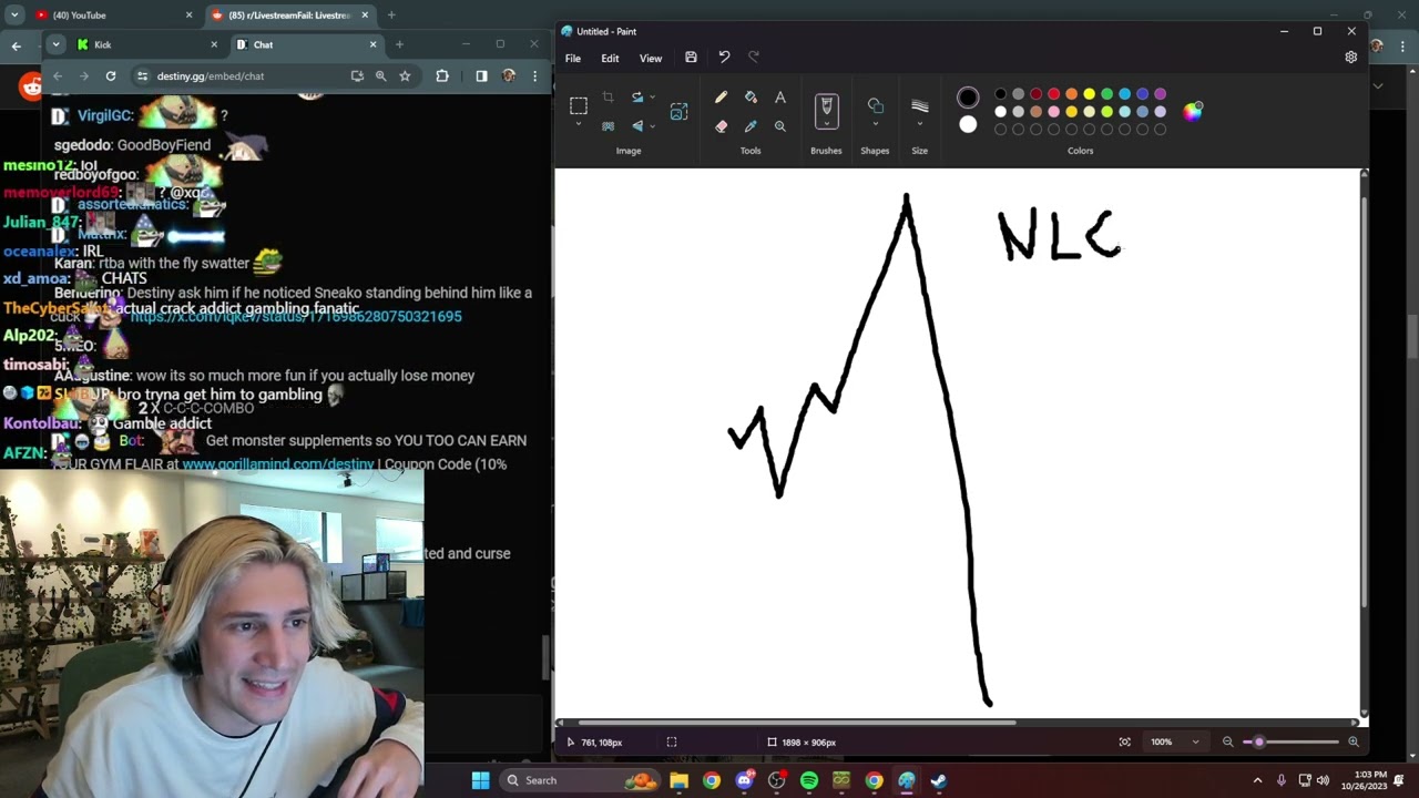 xQc and Destiny Discuss Gambling and Amphetamines