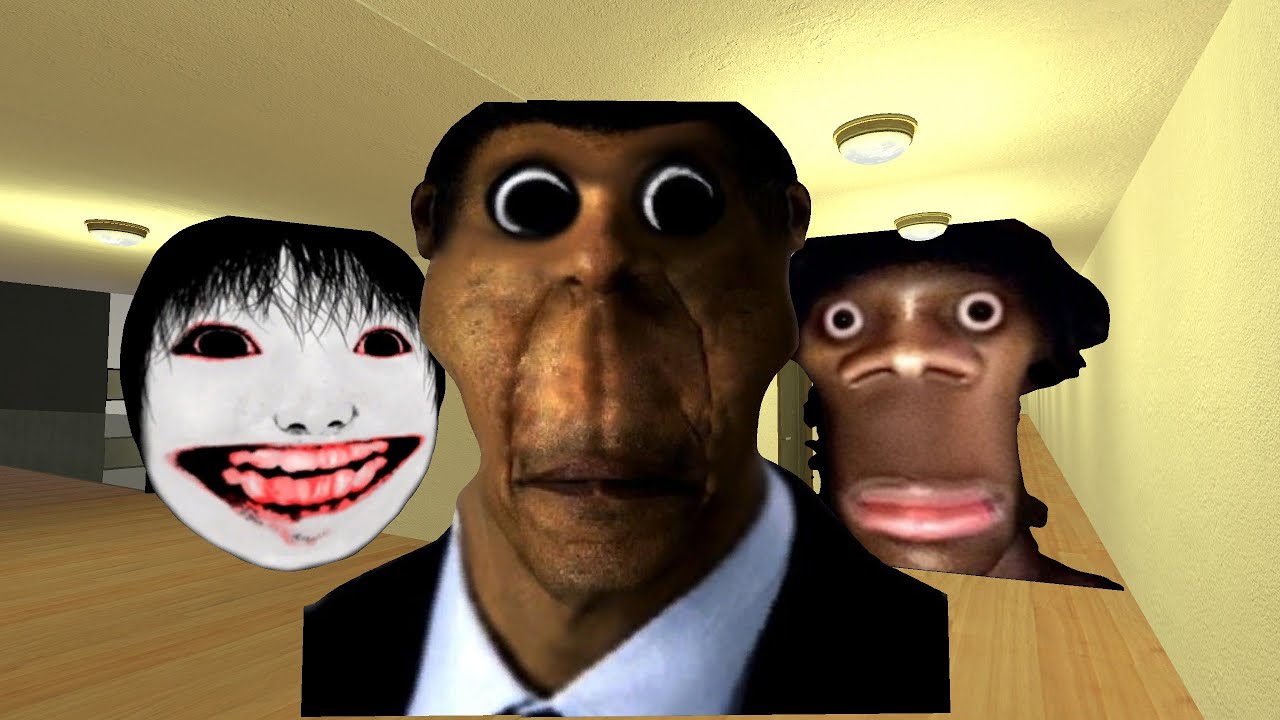 Obunga, Yoshie Kimura And Hi My Name Is Aughh - Nextbot Chase in Garry&rsquo;s Mod (Horror)