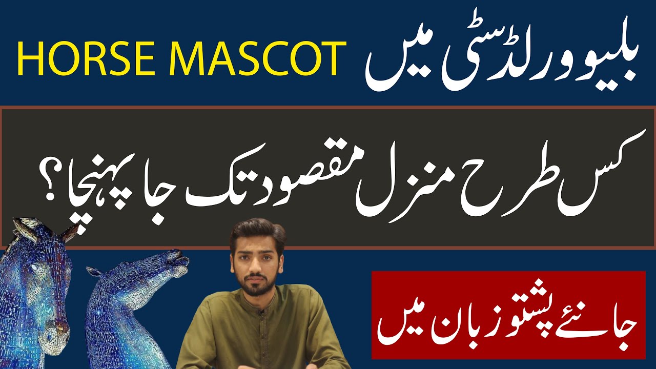 World Tallest Horse Mascot On Place | Blue World City Horse Mascot Ready | PUSHTO VIDEO