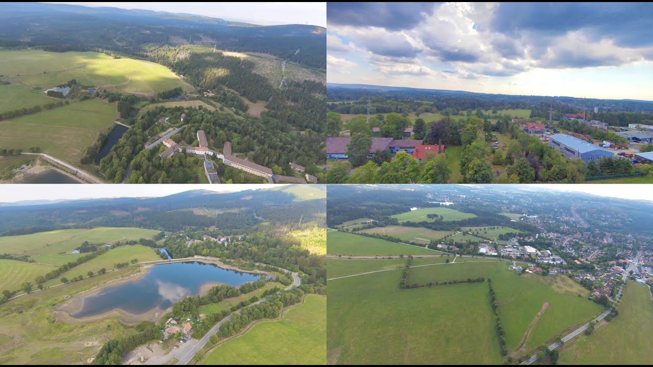 Harz - Clausthal- Zellerfeld - Drohnenflug   4K