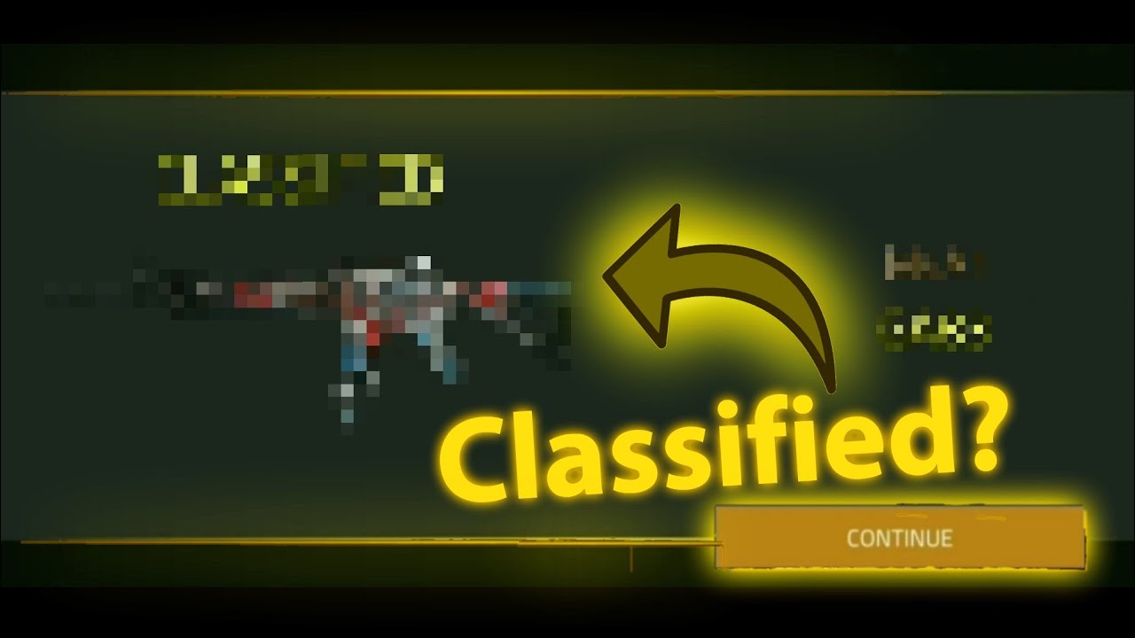 I got the classified skin!  | forward assault crate opening
