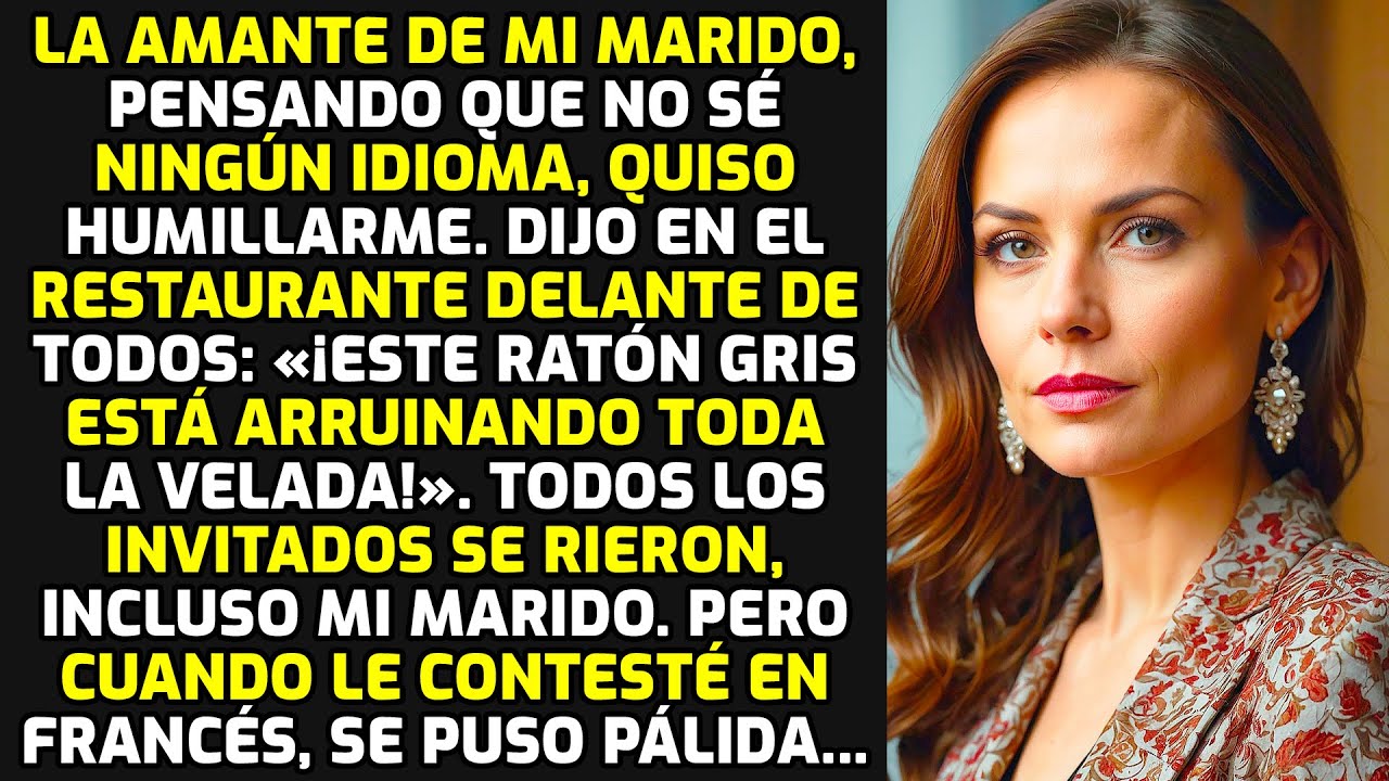 La Amante De Mi Marido Pensando Que No Sé Ningún Idioma Quería Humillarme, Pero... HISTORIAS LA VIDA