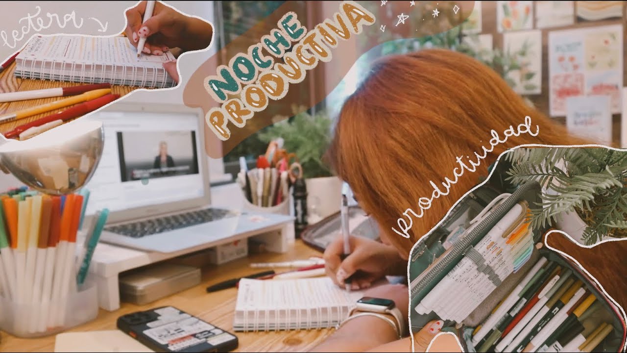 una noche estudiando y haciendo apuntes bonitos 💫🪴 Lectera review 🌞