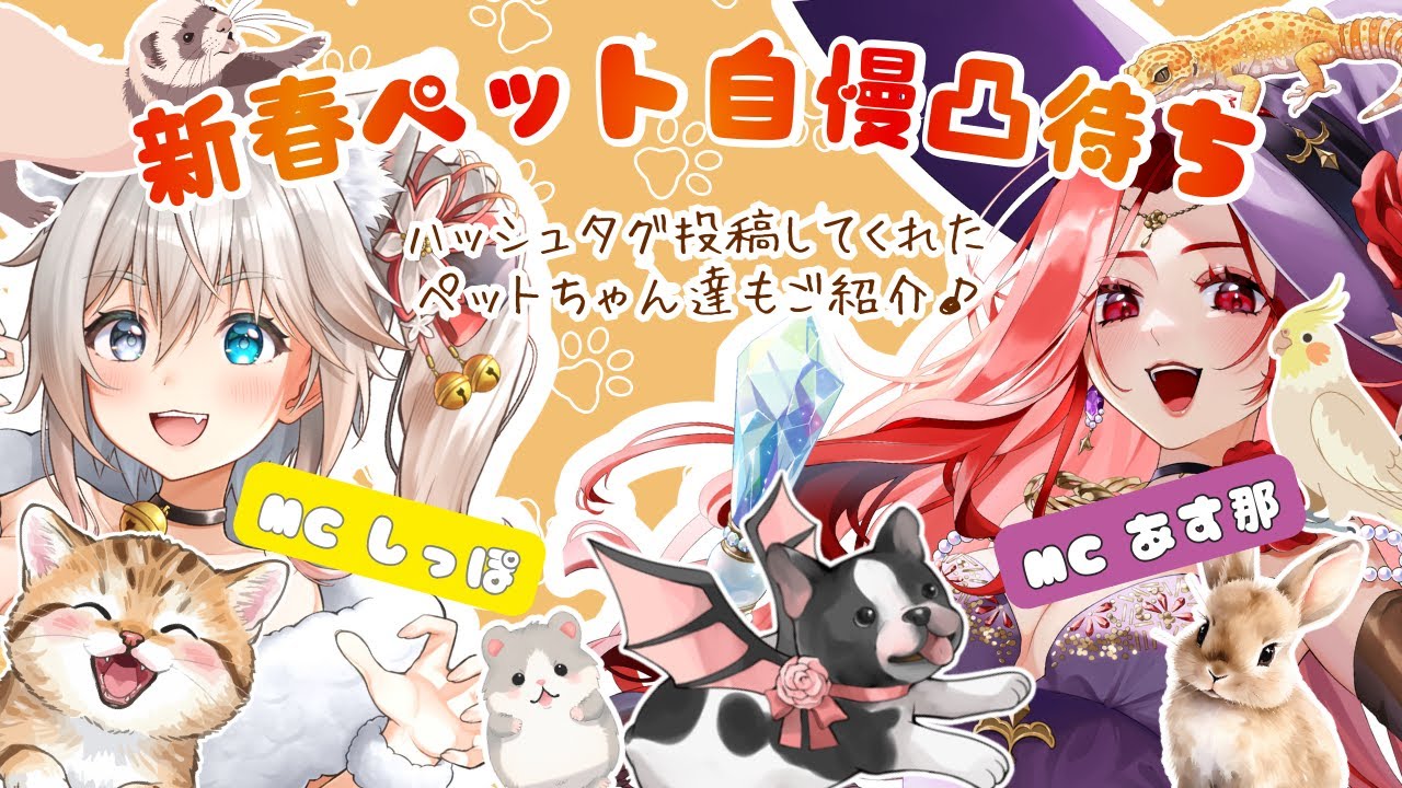 【貴方の家族自慢して♪】新春ペット自慢凸待ち【ゲストMC獣医Vのしっぽちゃん】