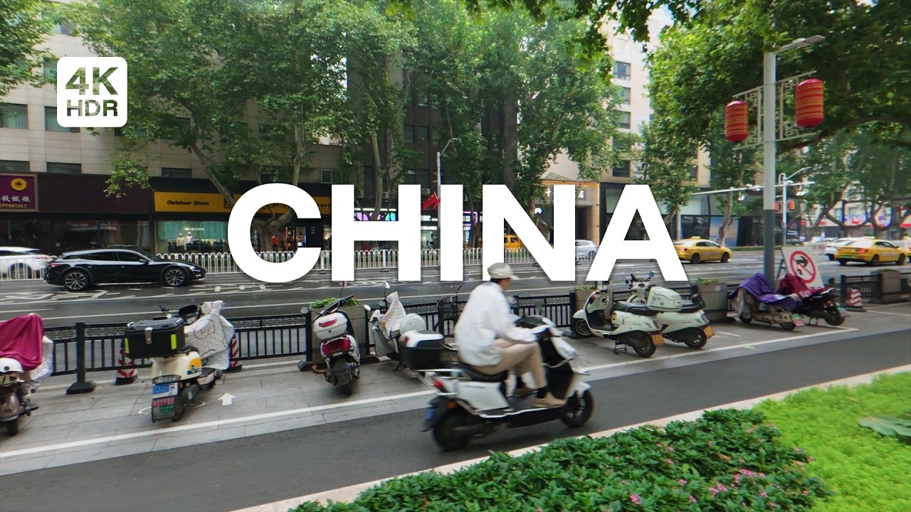 🇨🇳 A Walk Through Nanjing's Downtown Core · 4K HDR