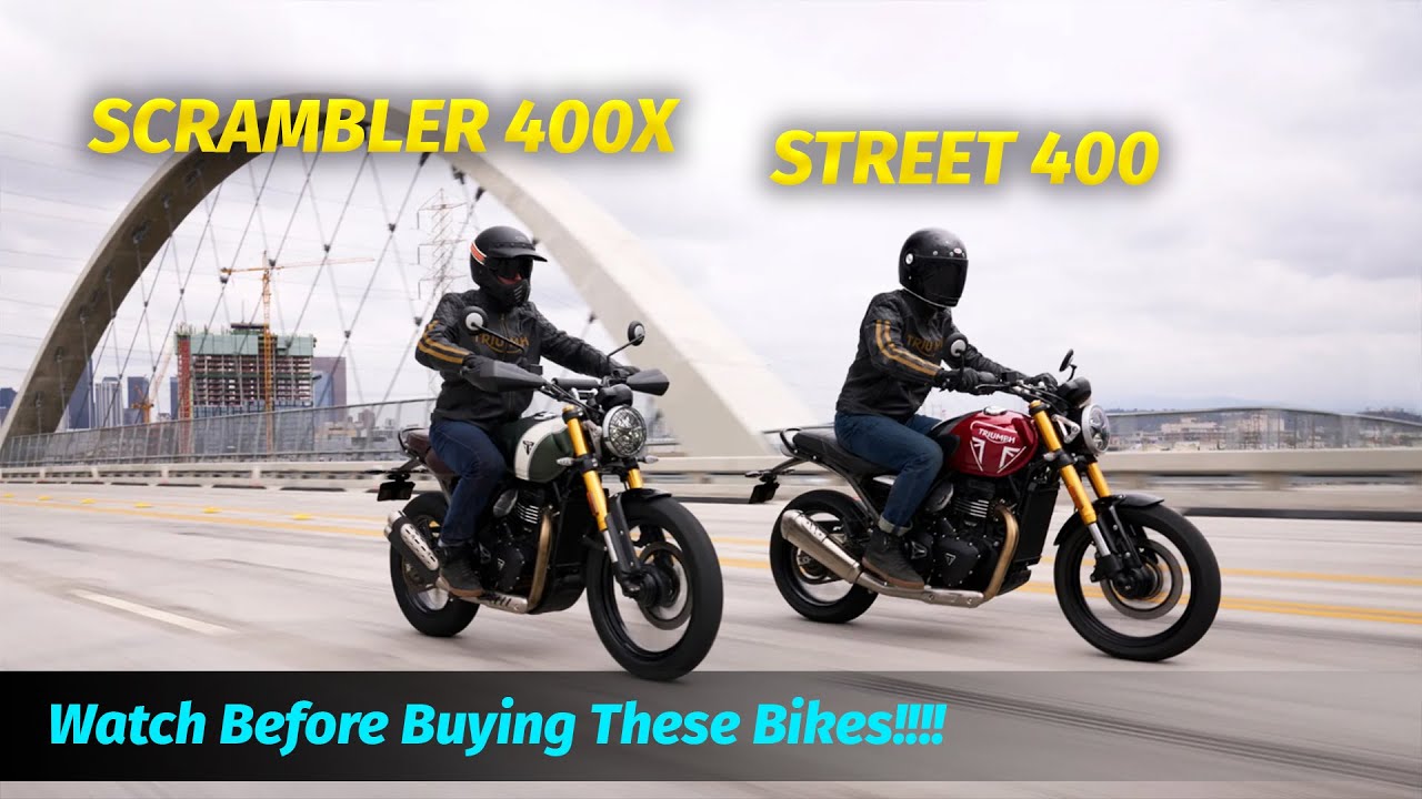 Triumph Scrambler 400X and Speed 400 || Test Drive || Bike Review