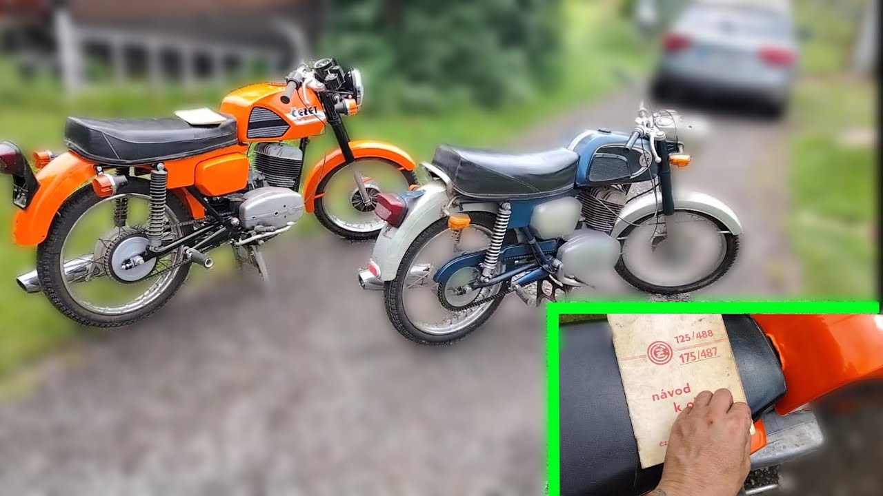 Dvě čezety, 175 477 a 487 ukázka motorek, pokec a úsměvný návod k obsluze