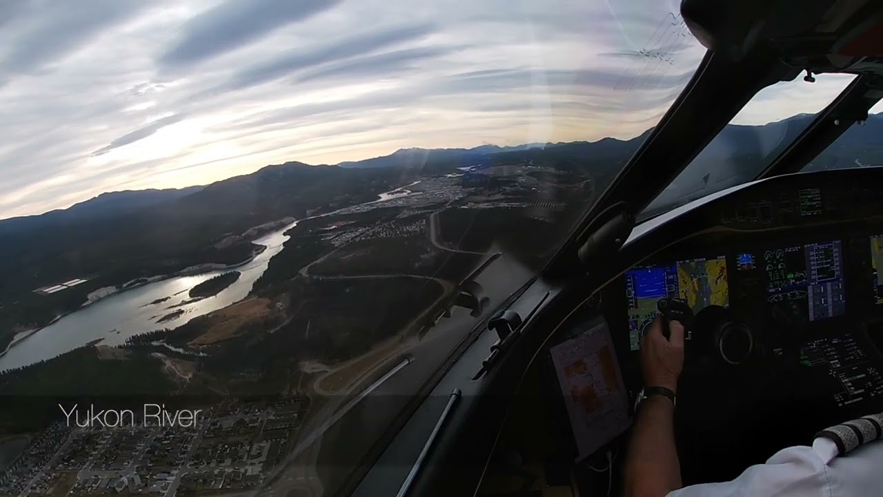 Global 6000 Landing Whitehorse, Canada (CYXY)