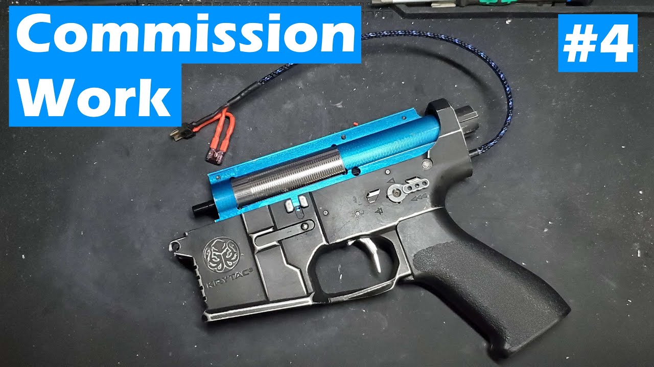 #airsoft Commission | JR's M4 |  Part 4, Motor fixing & Done!