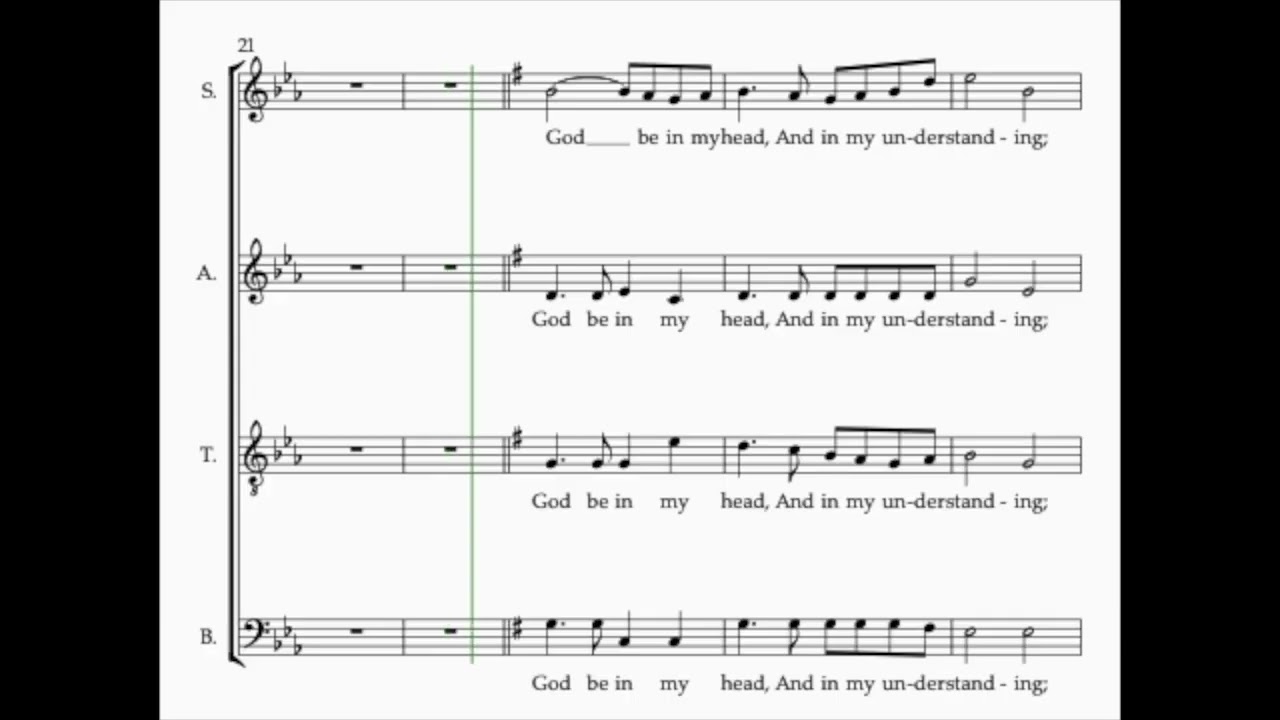 God Be in My Head - Carter ALTO