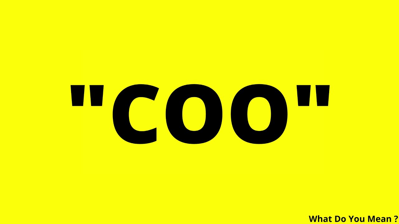 COO Full Form || What is COO ?