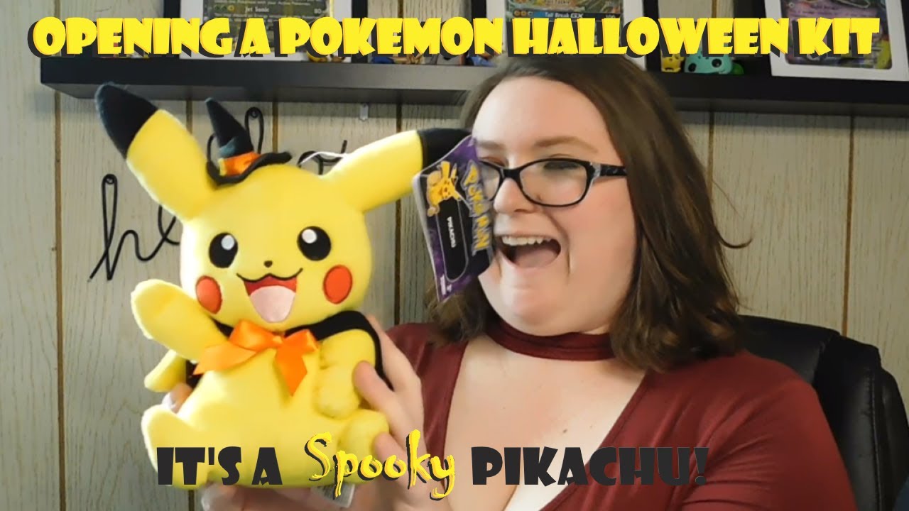 Unboxing a Pokemon Halloween Kit to Get a SPOOKY Pikachu! Yes, It's Finally Spooktober!