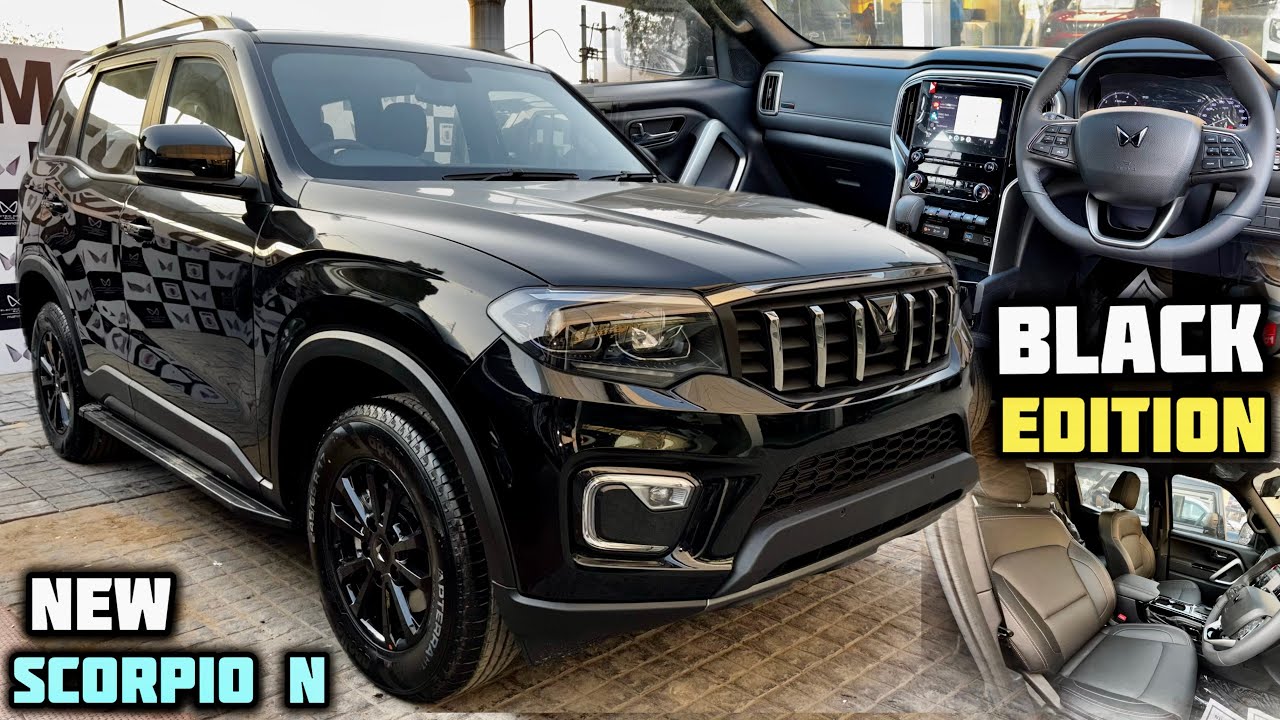 New Mahindra Scorpio N Black Edition 2025 ✅ Scorpio N Z8 Carbon Edition Review ✅