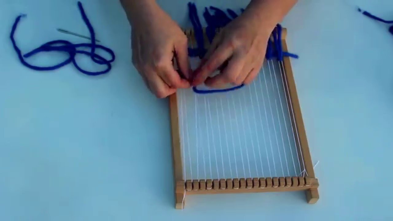 Techniques de tissage : R&eacute;aliser une frange ou un n&oelig;ud RYA