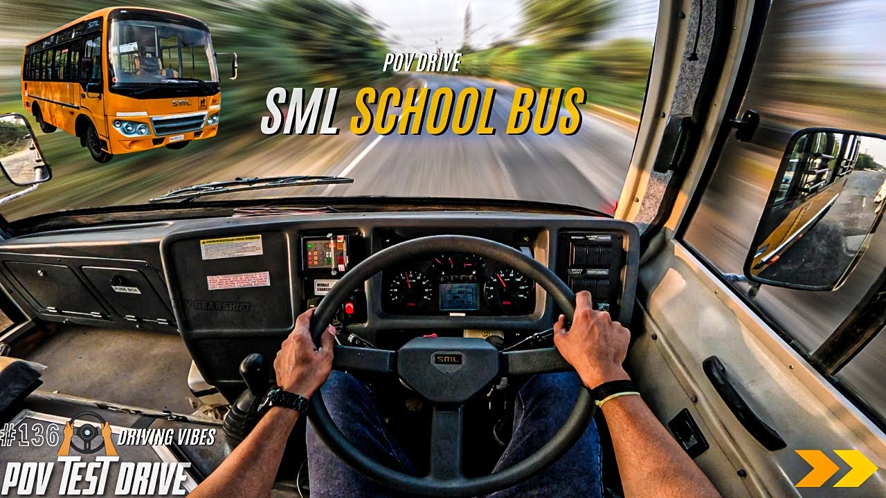 2026 SML ISUZU S7 SCHOOL BUS | 3455CC 100HP | POV Drive #136 | BUS POV | 4K | REVGEARSHIFT #sml #bus