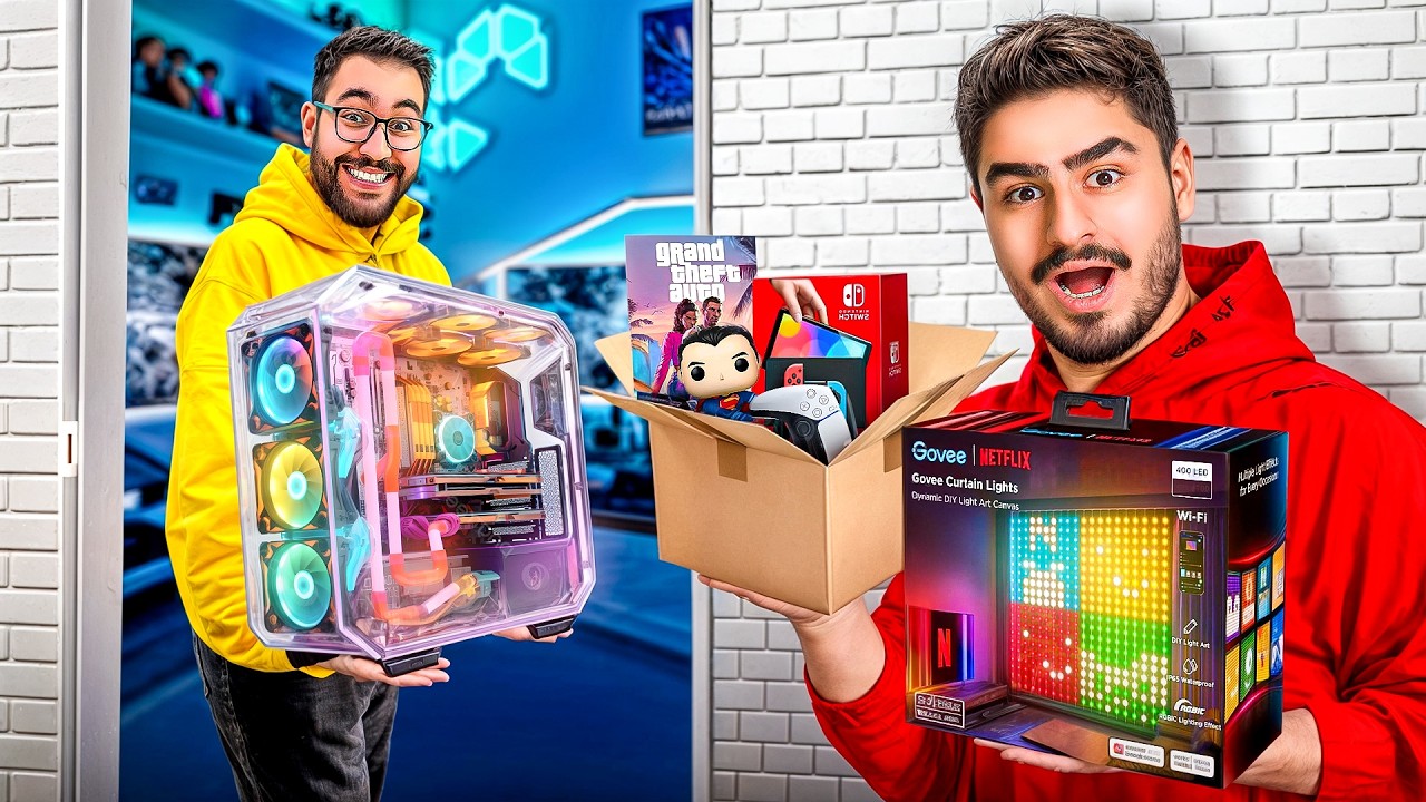 چالش ارتقا اتاق یوتیوبرا😯اتاق گیمینگ شایان جی پی