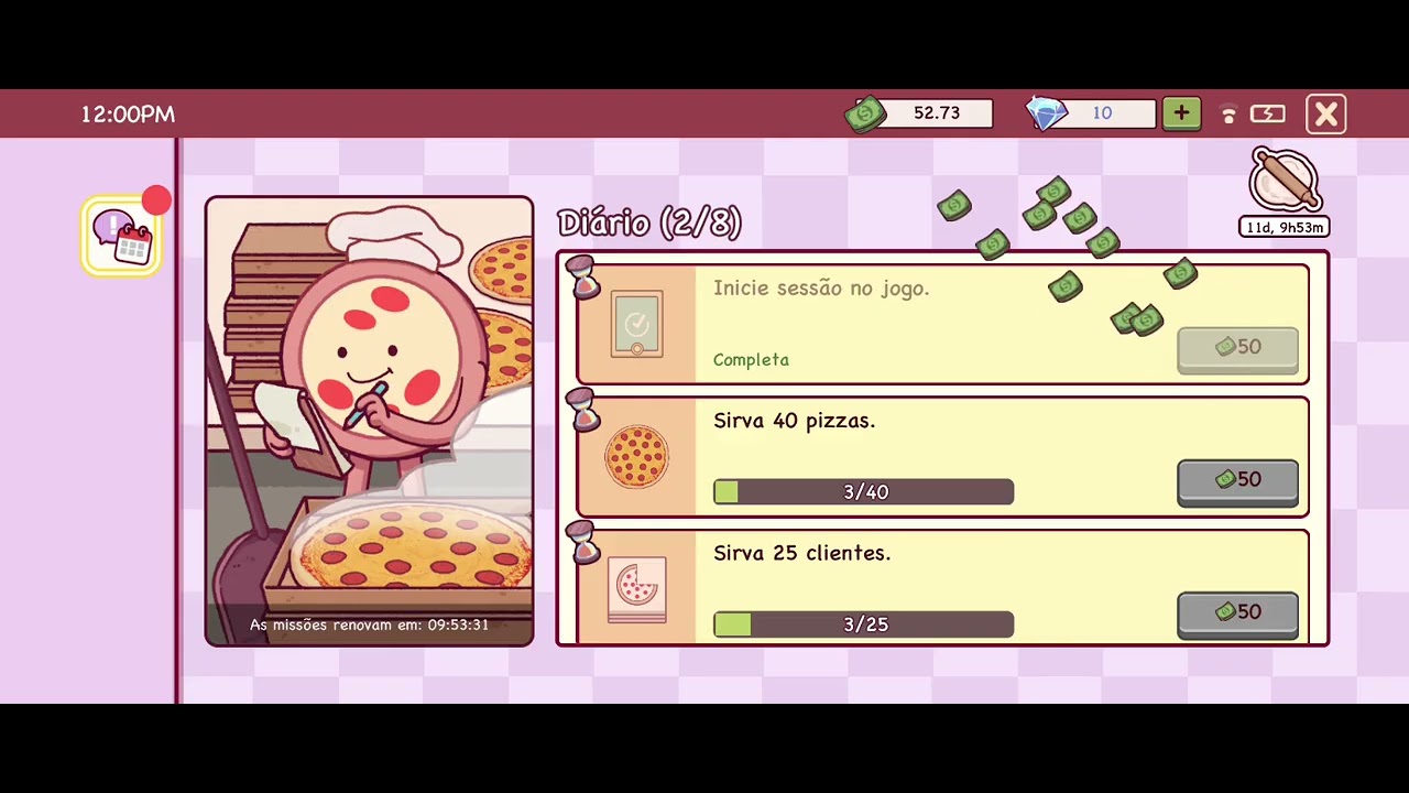 Eu numa pizzaria