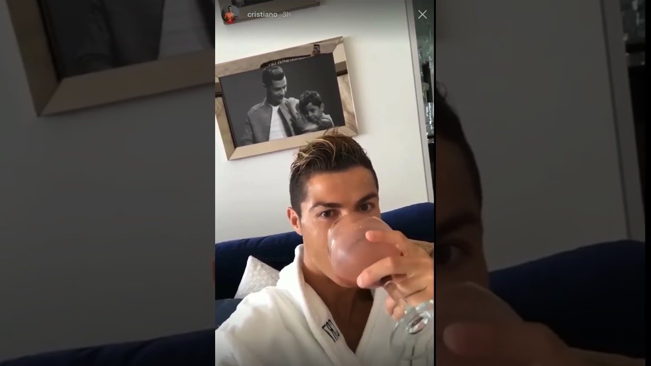 Ronaldo drinking chocolate wine (original HD Meme) 