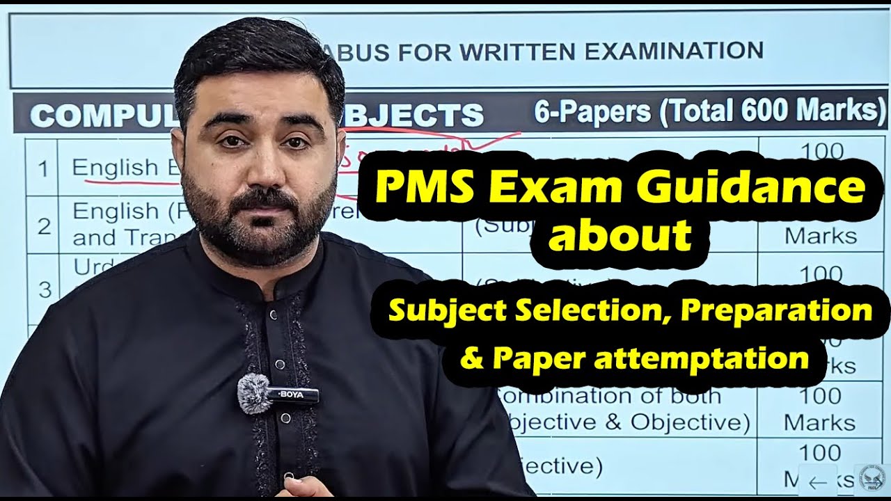  PMS Subject Selection, Preparation & Paper attemptation Explained by Sir Waqar Shah | PMS Jobs 2025