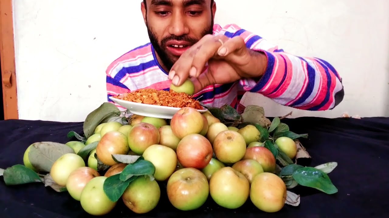 Eating Plum | Asmr Eating plum fruit & Chilli powder Mukbang 