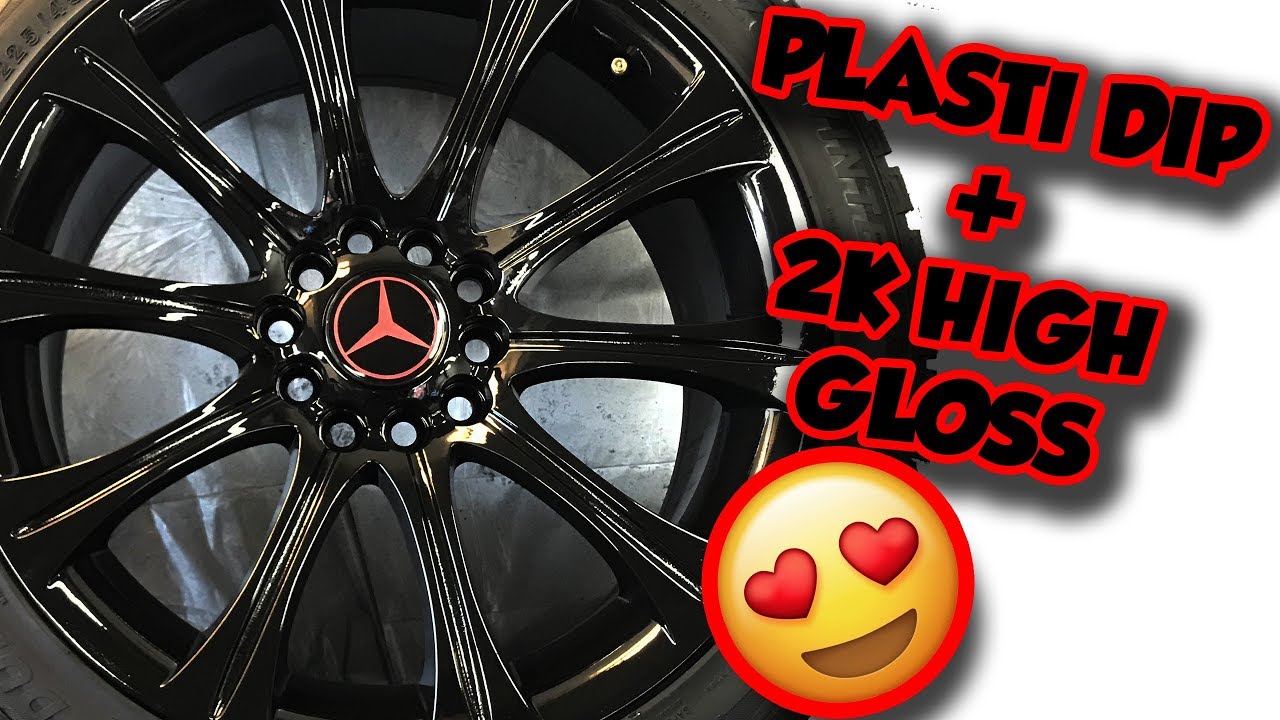 Как покрасить диски 2K Plasti Dip в глянцевый цвет