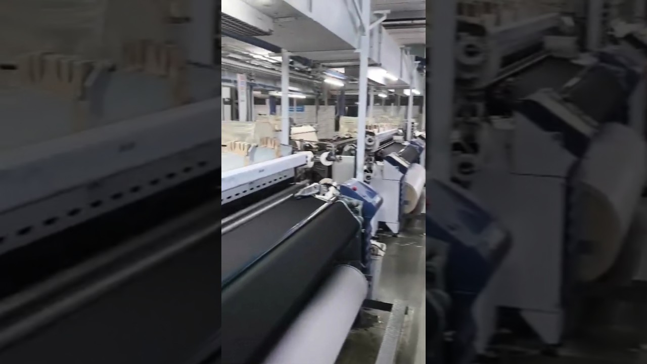 Power Loom Machine 😍 | Denim Jeans Kapda Banta Hua | Factory Work 