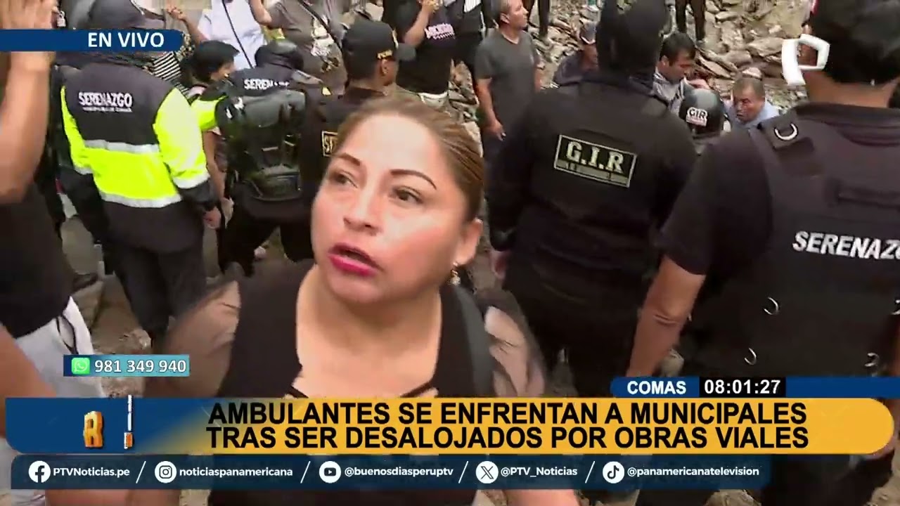 Alcalde de Comas discute fuertemente con vecinos: “¿por qué le tengo que pedir permiso a usted?”
