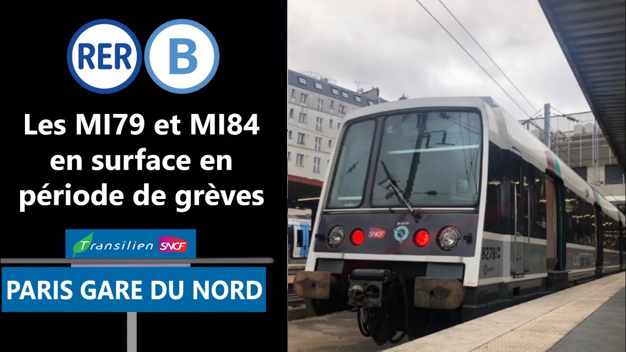 Quand le RER B monte en surface (Grève du 18 Février 2022 à Gare du Nord)
