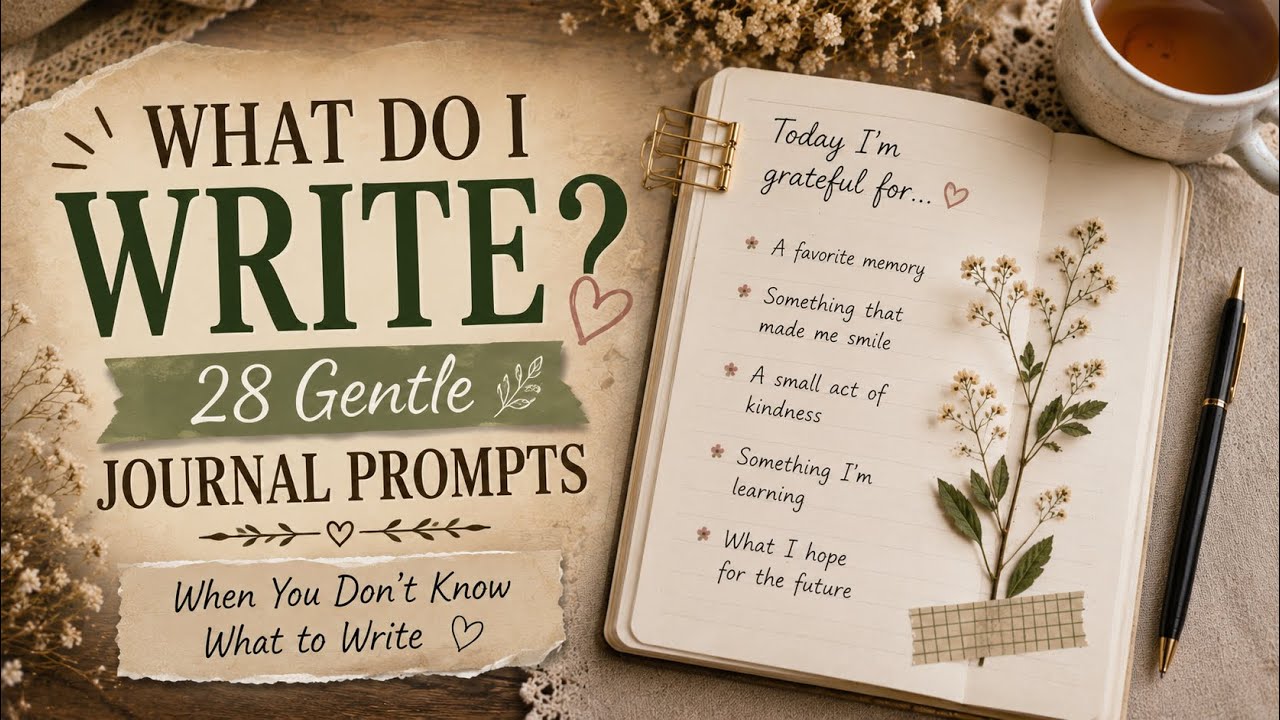 February Journal Prompts 🌿 Gentle Questions for a New Month (No Pressure)