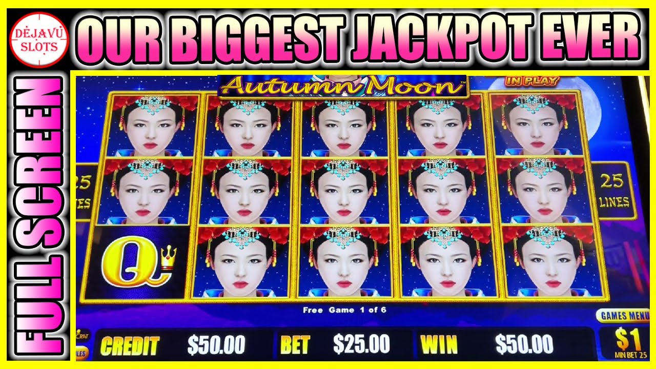 OUR BIGGEST JACKPOT EVER ON MILLION DOLLAR DRAGON LINK AUTUMN MOON SLOT MACHINE
