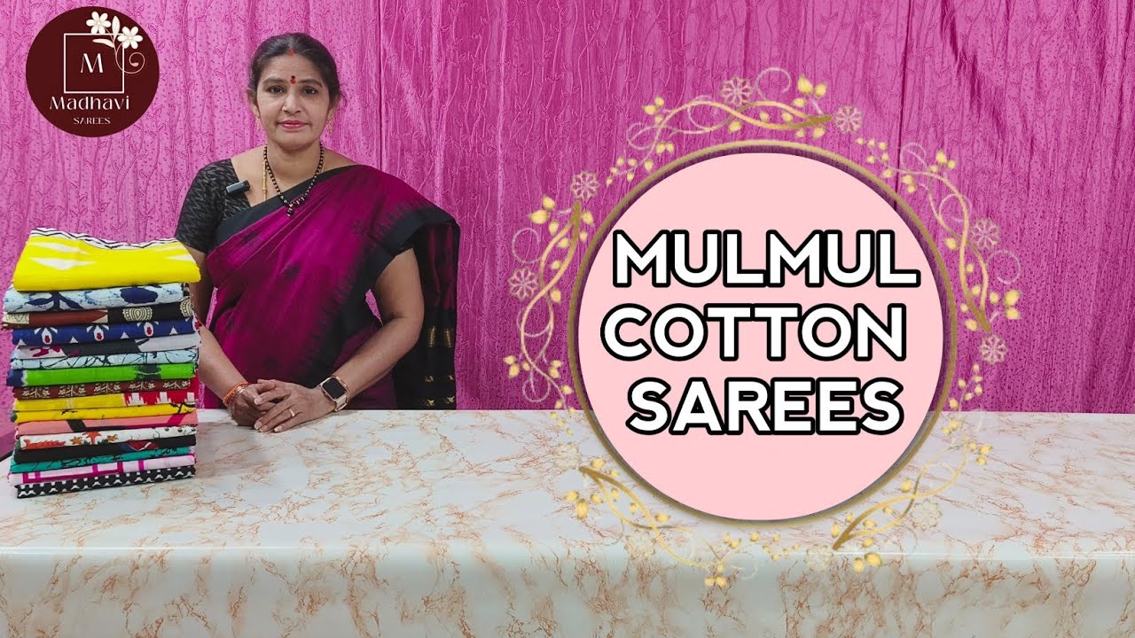 ✨Mulmul Cotton Sarees||#pure #light #weight #mulmulcotton  #sarees@Madhavi_saree_selections
