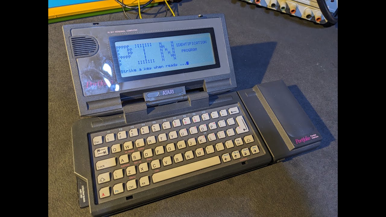 Atari Portfolio keycard hacker replica prop