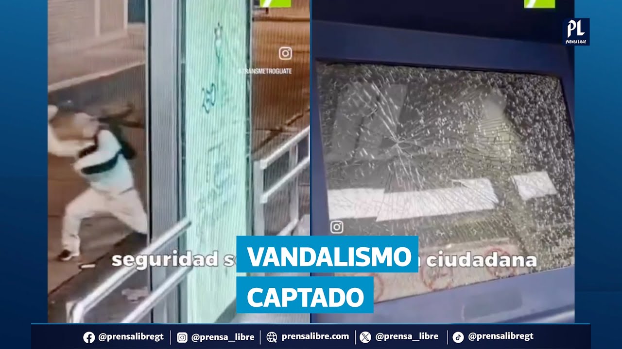 ¿Qué se sabe del sujeto que dañó estación y pantallas de cobro del Transmetro?