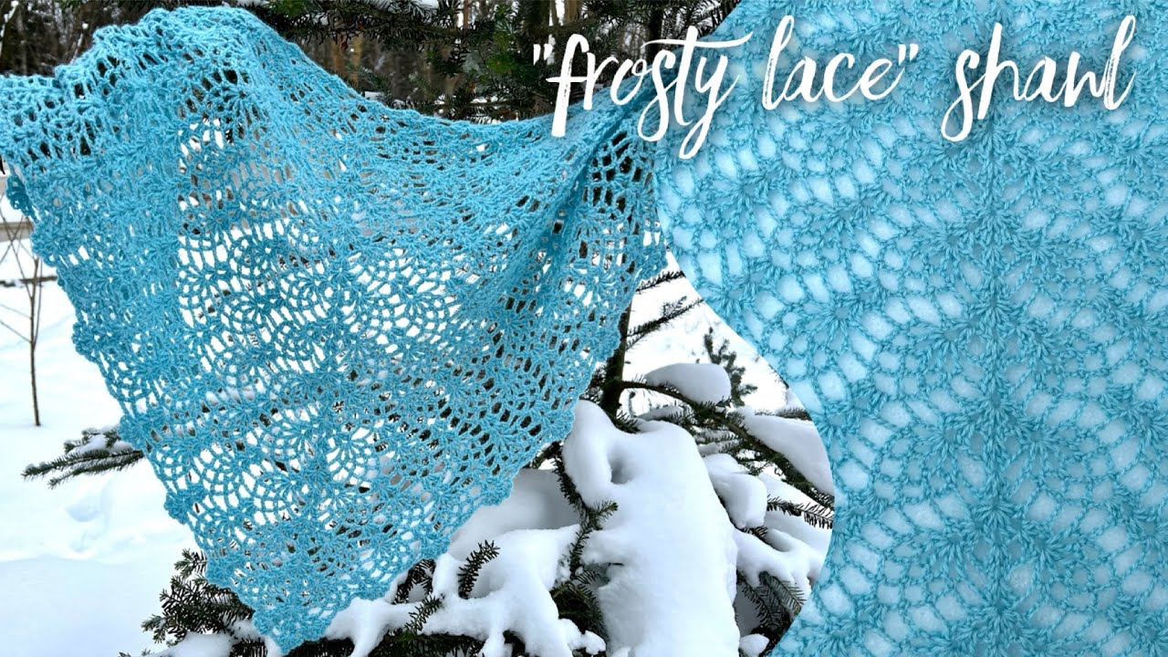 Красивейшая шаль крючком! МАСТЕР-КЛАСС! 🤩❄️🤩 Very beautiful crochet shawl